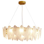 Glass Feather Chandelier