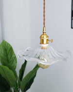 Glass Hibiscus Flower Swag Light