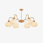 Glass Persimmon Chandelier