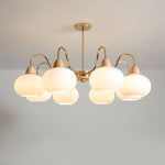 Glass Persimmon Chandelier