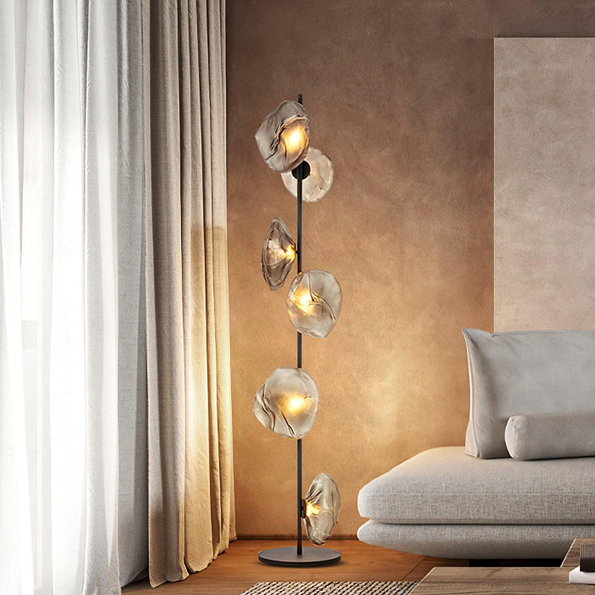 Glass Petals Floor Lamp