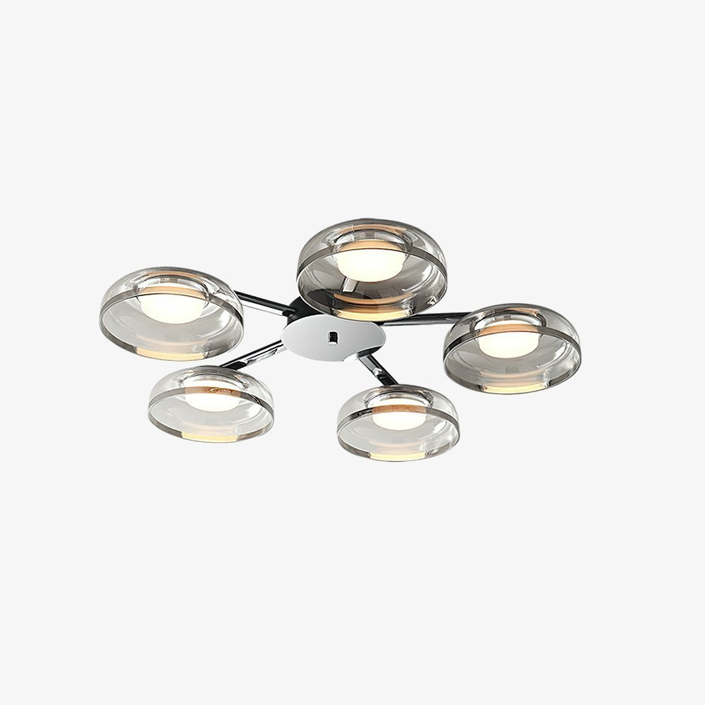 Glass Round Bowl Ceiling Lamp