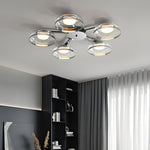 Glass Round Bowl Ceiling Lamp
