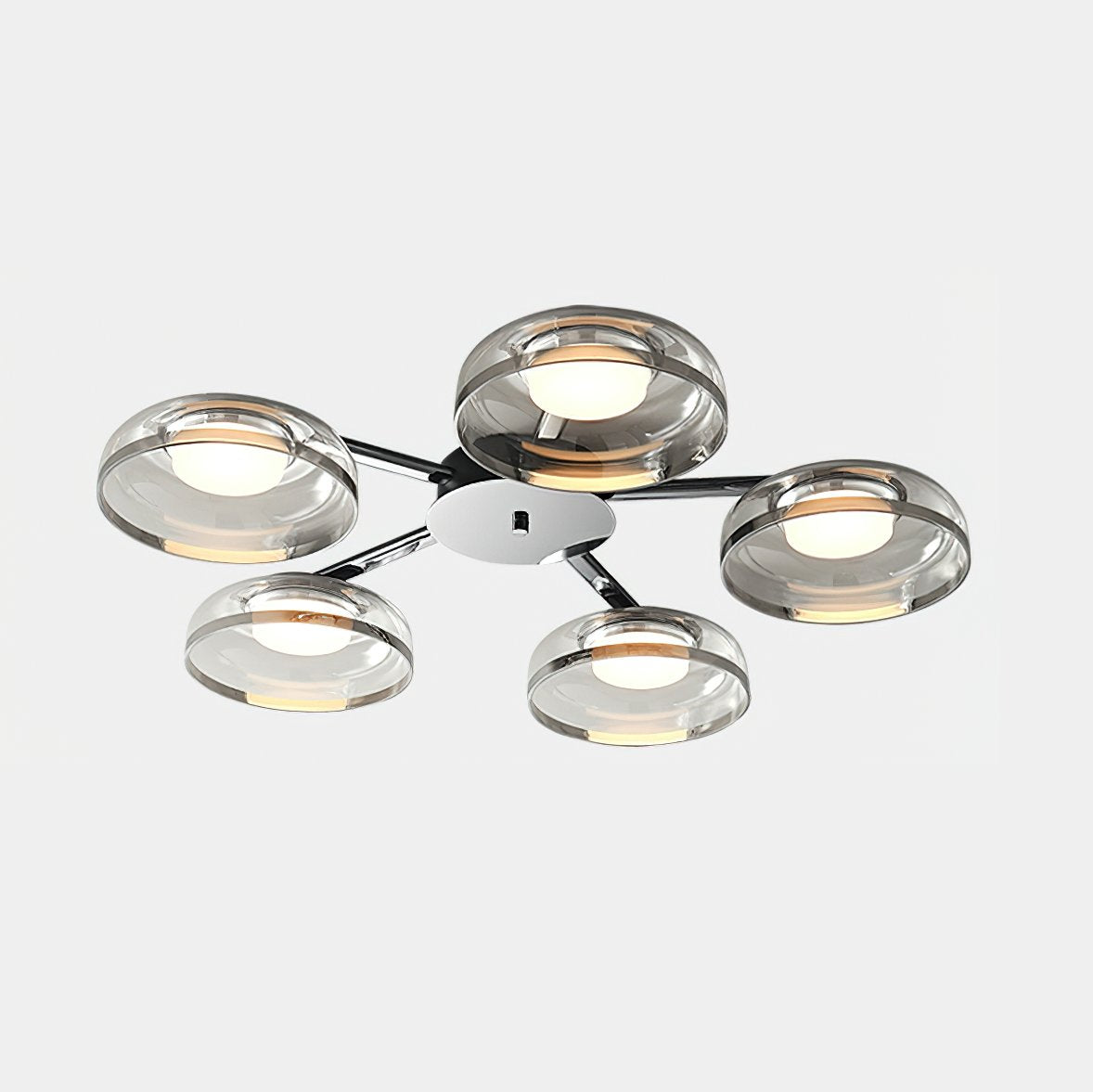 Glass Round Bowl Ceiling Lamp