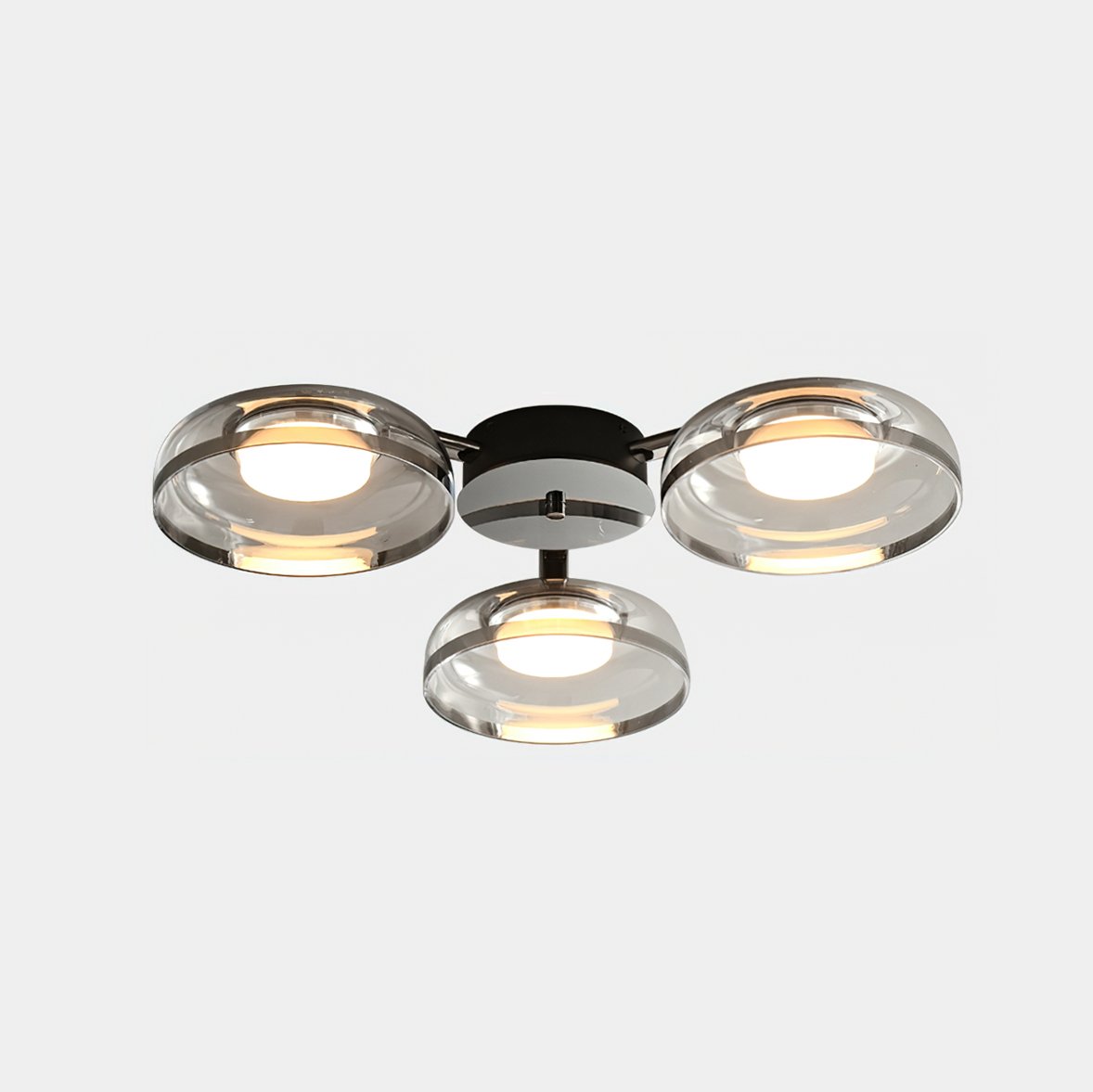 Glass Round Bowl Ceiling Lamp