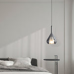 Glass Teardrop Pendant Light
