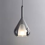 Glass Teardrop Pendant Light