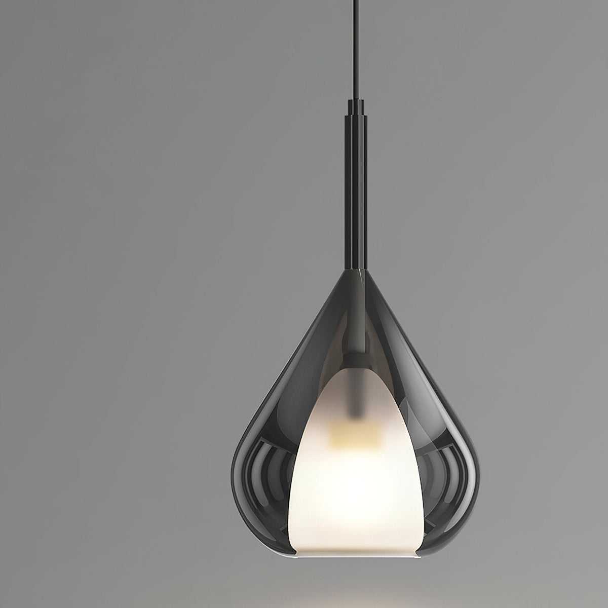 Glass Teardrop Pendant Light