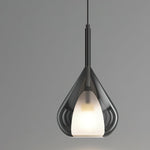 Glass Teardrop Pendant Light