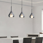 Glass Teardrop Pendant Light
