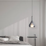 Glass Teardrop Pendant Light