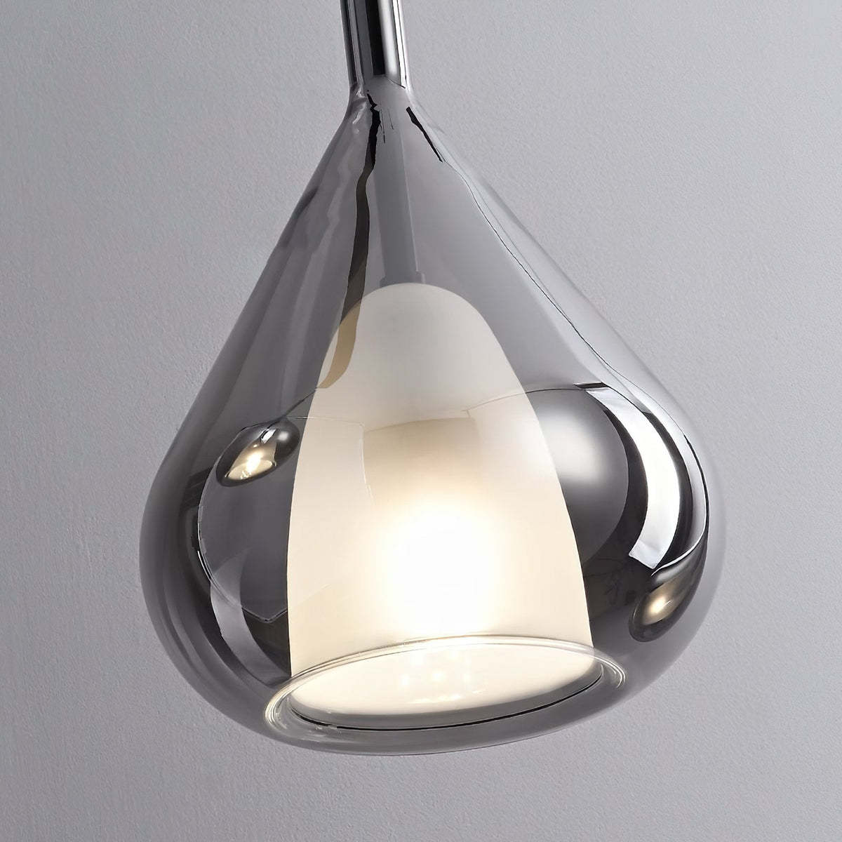 Glass Teardrop Pendant Light