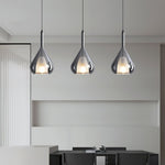 Glass Teardrop Pendant Light