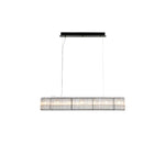 Modern Glass Tube Ring Chandelier for Dining Room and Living Room