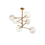 Artisan Glass Globe Mobile Chandelier in Gold, Black, or Chrome