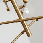 Artisan Glass Globe Mobile Chandelier in Gold, Black, or Chrome