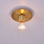 Gleam Brass Ceiling Light – Modern Flush Mount for Bedroom & Living Room