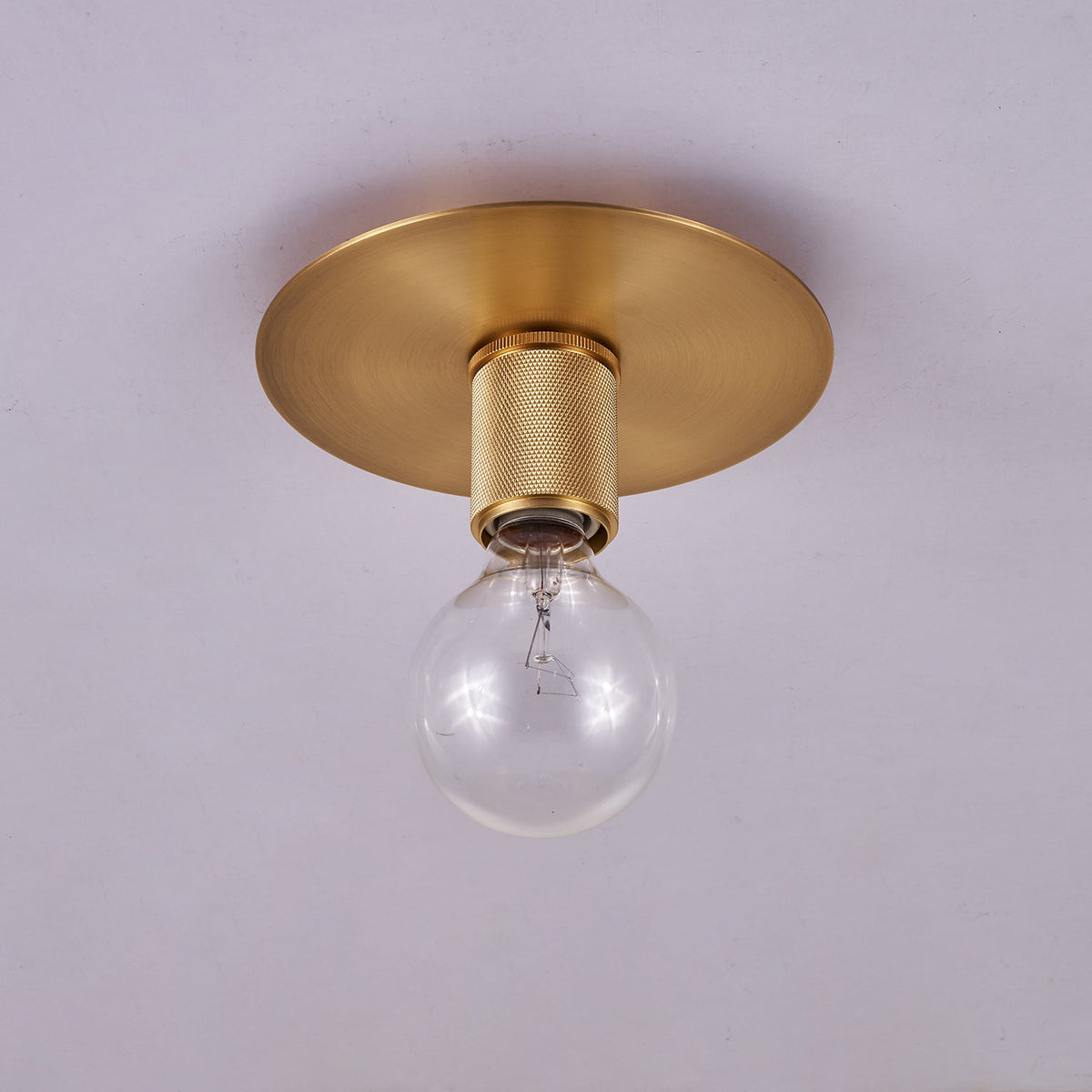 Gleam Brass Ceiling Light – Modern Flush Mount for Bedroom & Living Room