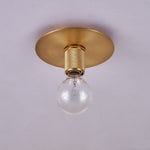 Gleam Brass Ceiling Light – Modern Flush Mount for Bedroom & Living Room