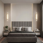 Glimmering Gold Wall Sconce with Textured Glass