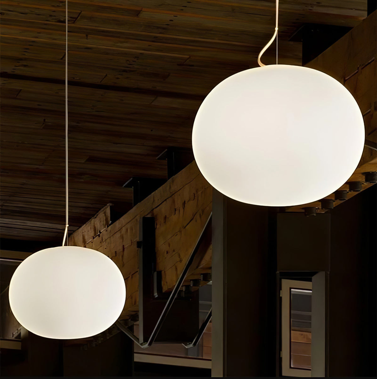 Globall Swag Pendant Light – Modern Glass Hanging Lamp for Dining & Living Areas