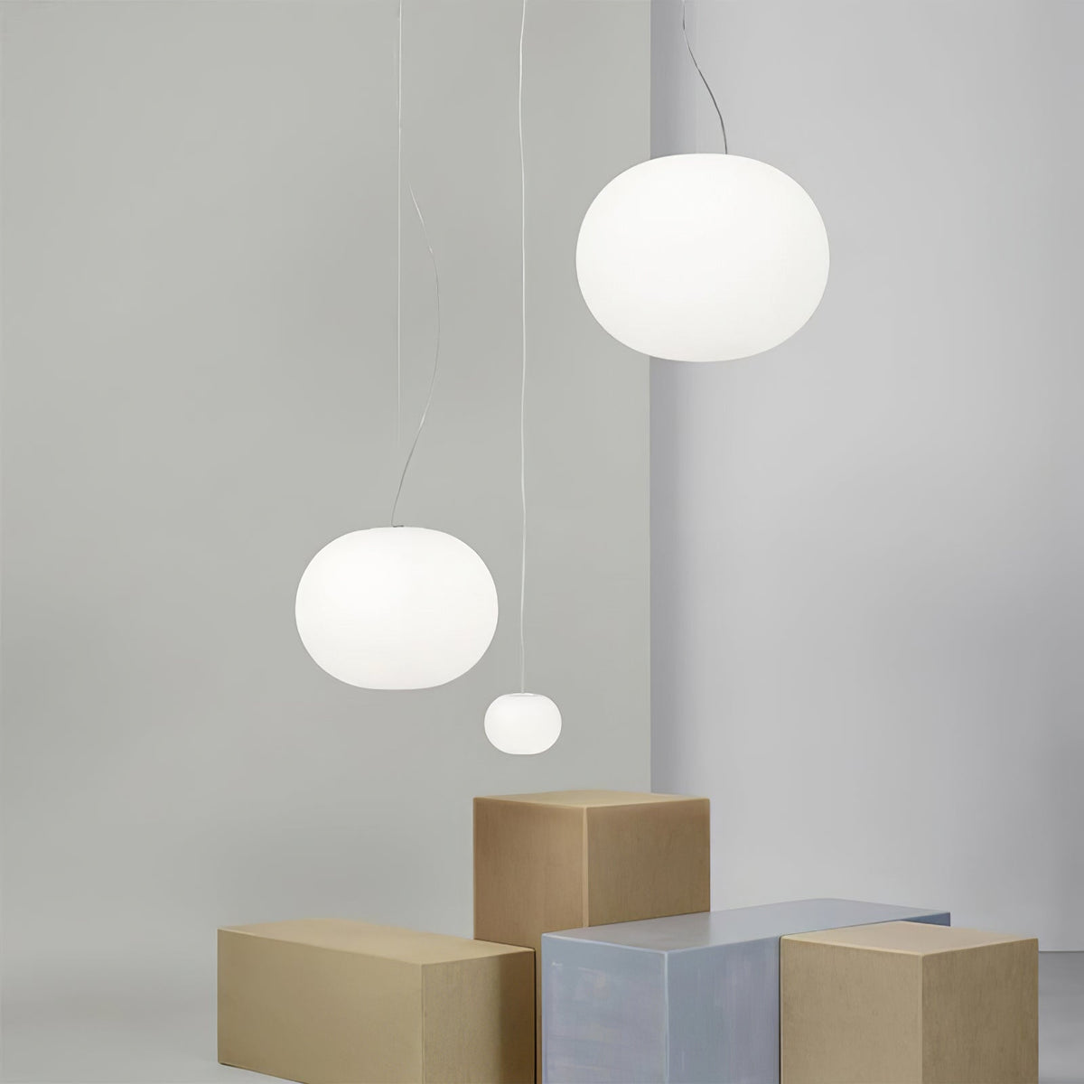 Globall Swag Pendant Light – Modern Glass Hanging Lamp for Dining & Living Areas