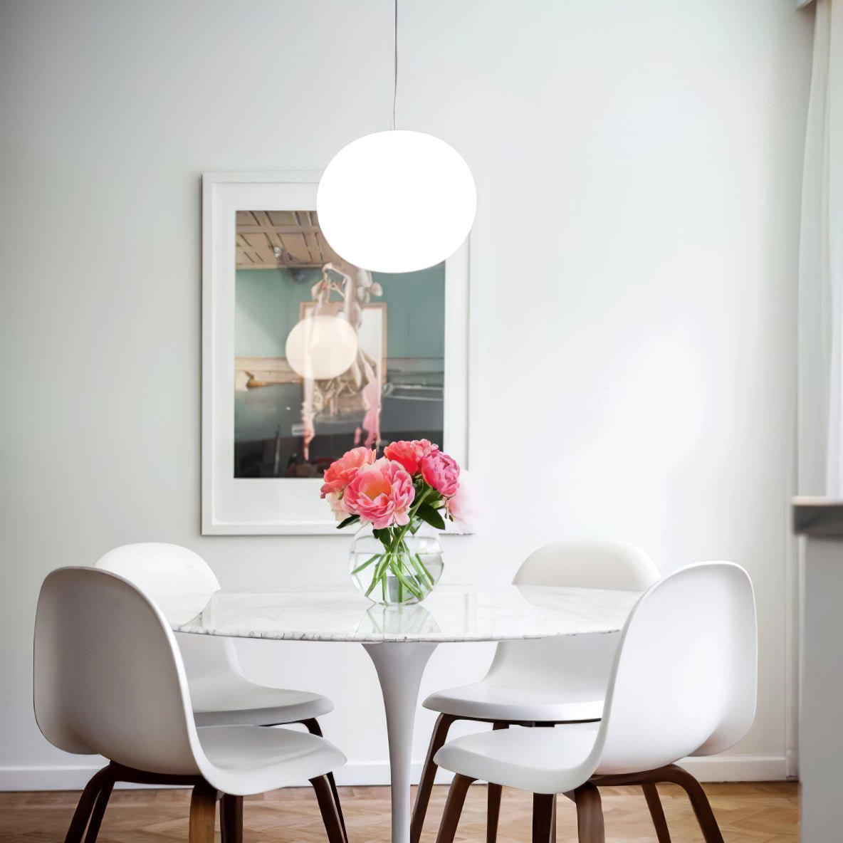 Globall Swag Pendant Light – Modern Glass Hanging Lamp for Dining & Living Areas