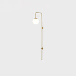 Globe Brass Wall Sconce