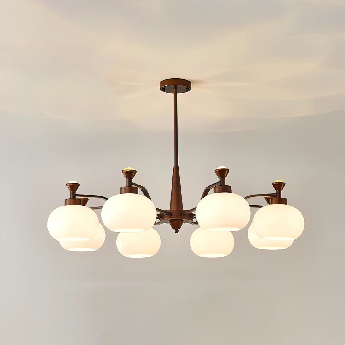 Globe Spotlight Chandelier – Modern Glass Pendant Light for Dining & Living Rooms