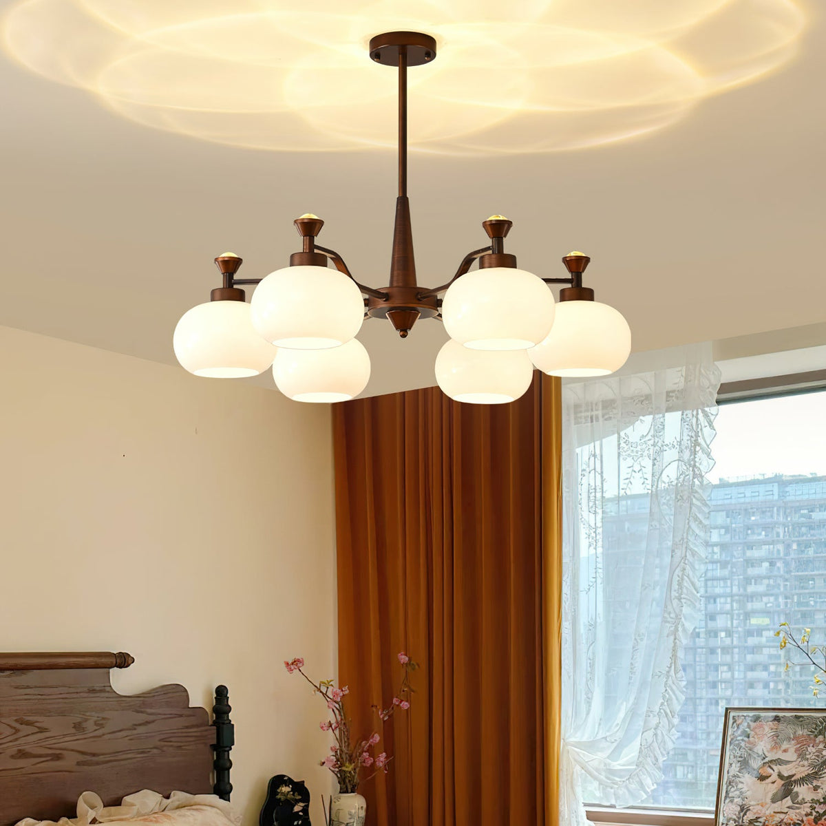 Globe Spotlight Chandelier – Modern Glass Pendant Light for Dining & Living Rooms