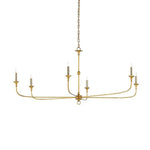 Elara Candle Chandelier – Modern Brass Candelabra Chandelier for Dining Room