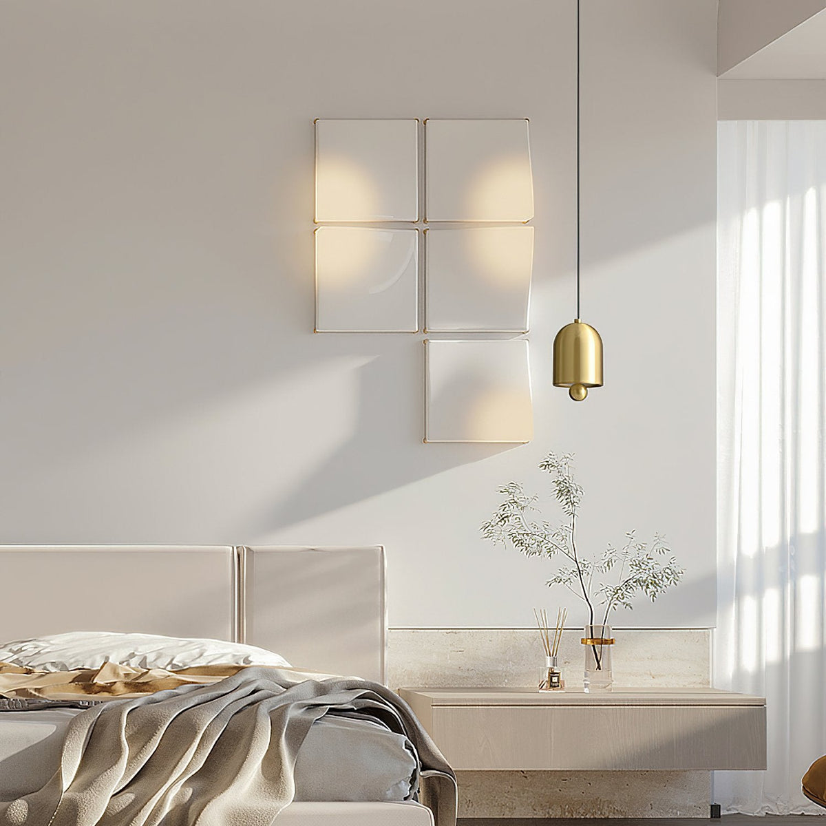 Gold Bell Pendant Lamp
