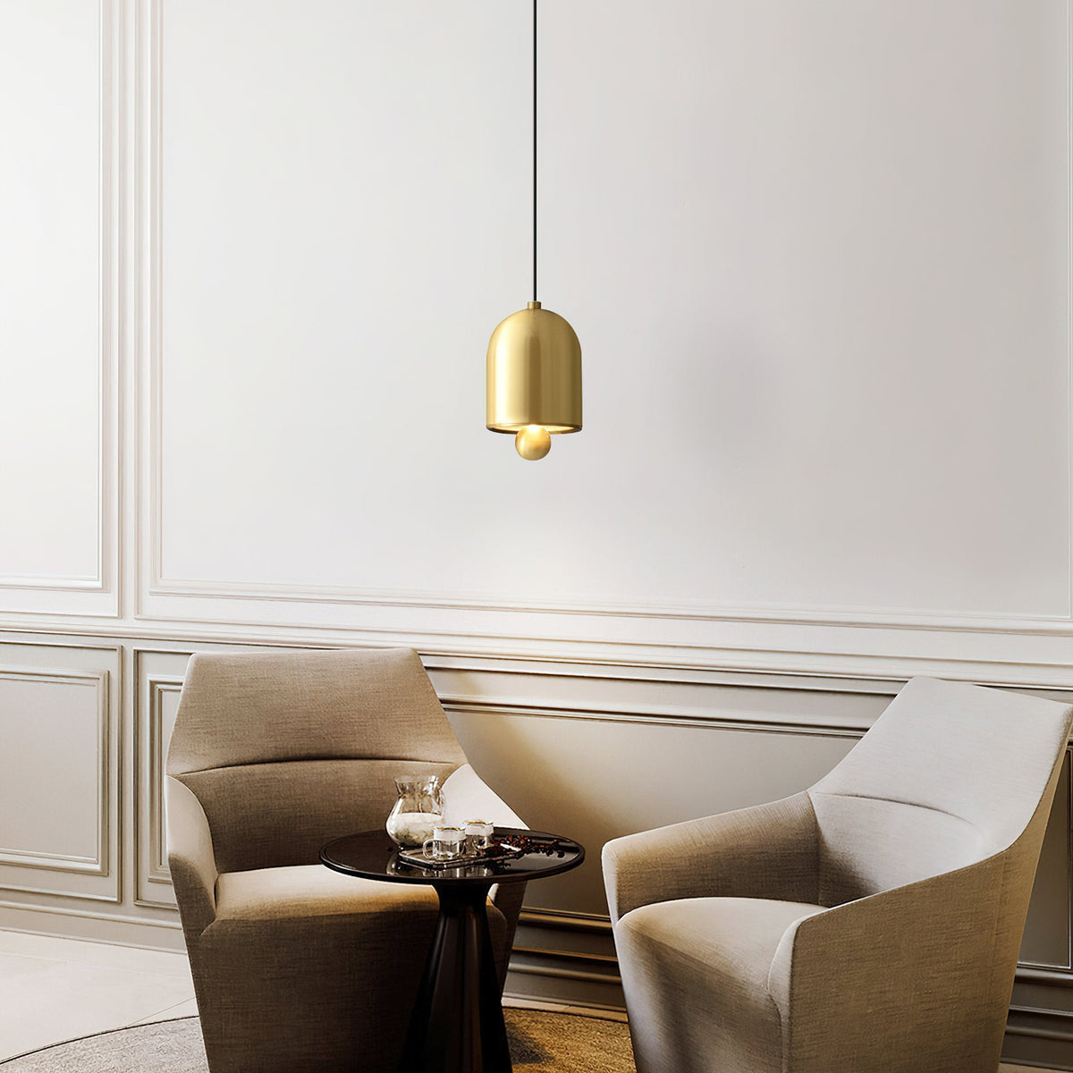 Gold Bell Pendant Lamp