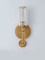 Gold Plate Crystal Wall Lamp