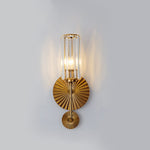 Gold Plate Crystal Wall Lamp