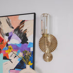 Gold Plate Crystal Wall Lamp