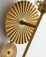 Gold Plate Crystal Wall Lamp