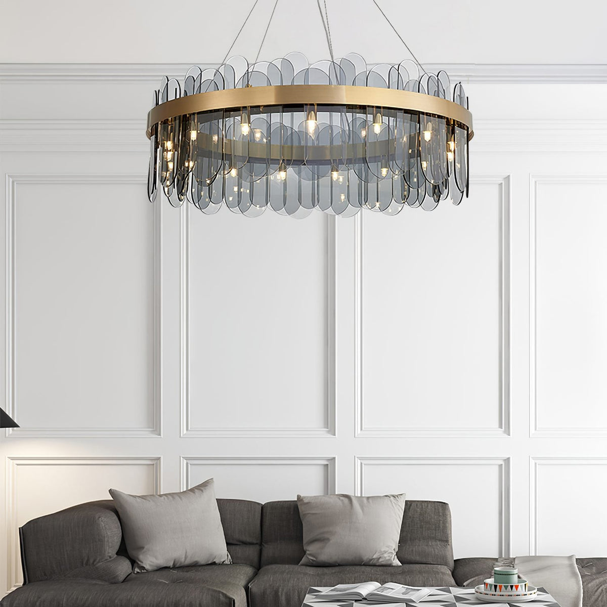 Gold Ring Chandelier