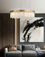 Gold Ring Chandelier