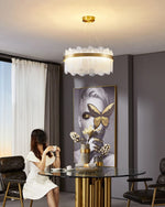 Gold Ring Chandelier