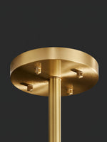 Modern Gold Glass Rod Chandelier for Dining Room and Living Room