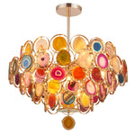 Postmodern Luxury Style Agate Living Room Chandelier