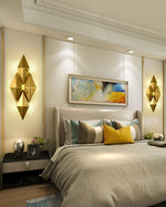 Golden Honeycomb LED Wall Light