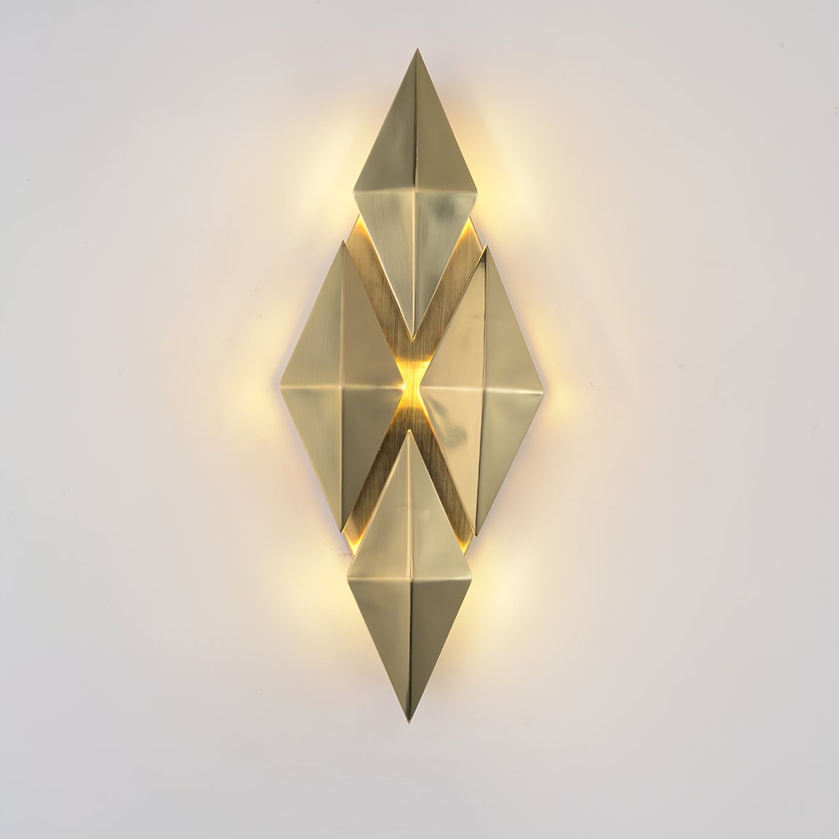 Golden Honeycomb LED Wall Light