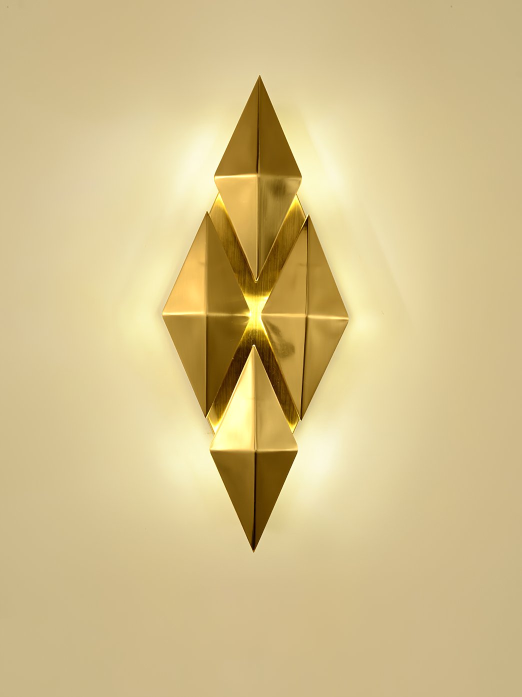 Golden Honeycomb LED Wall Light