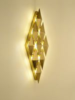 Golden Honeycomb LED Wall Light