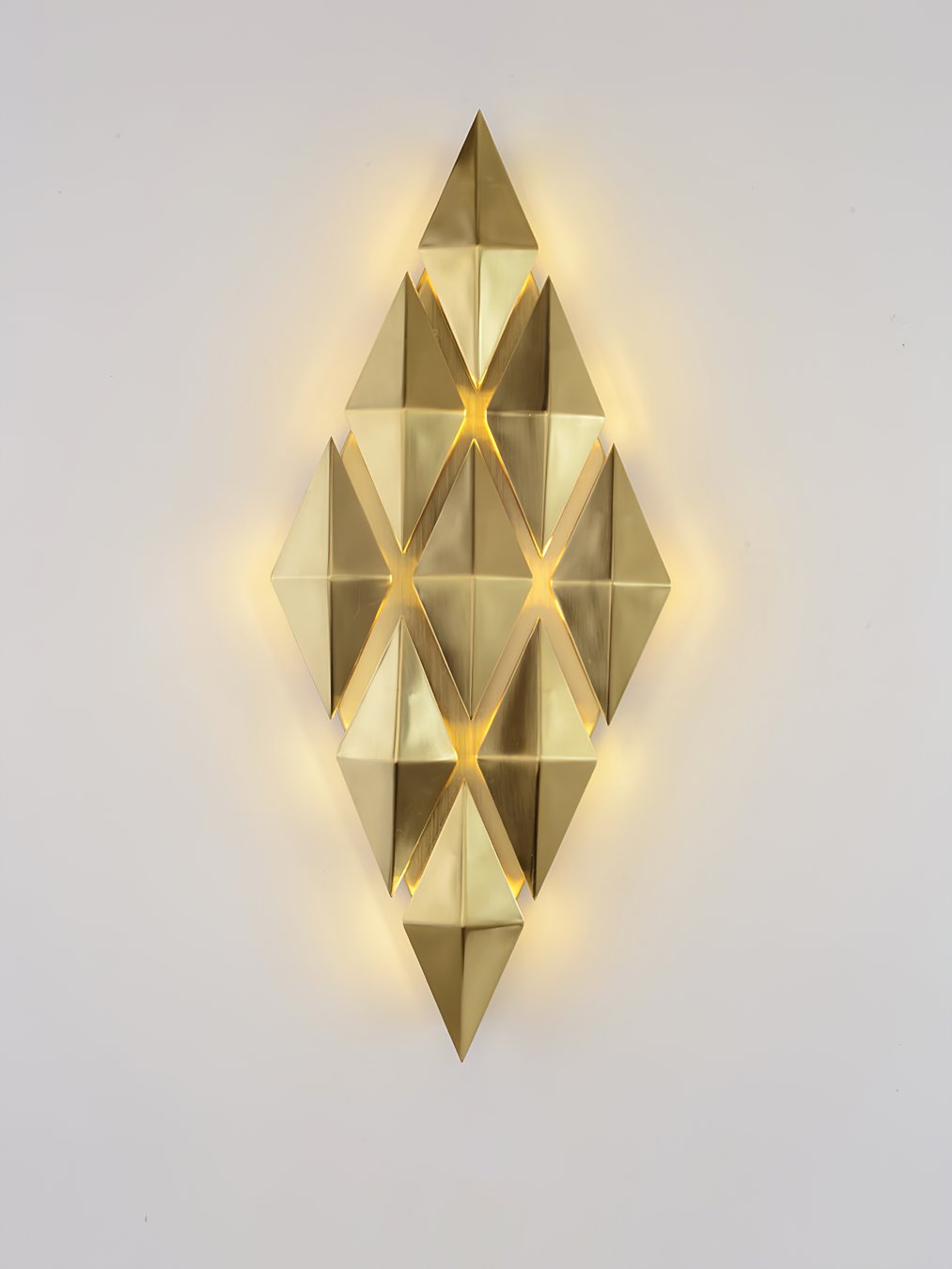 Golden Honeycomb LED Wall Light