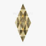 Golden Honeycomb LED Wall Light