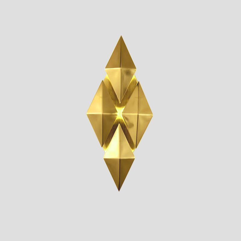 Golden Honeycomb LED Wall Light