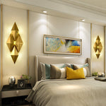Golden Honeycomb LED Wall Light